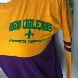 Classic Tops - Mardi Gras tee in traditional colors of NOLA. Sz S Classic Tops - Mardi Gras tee in traditional colors of NOLA. Sz S